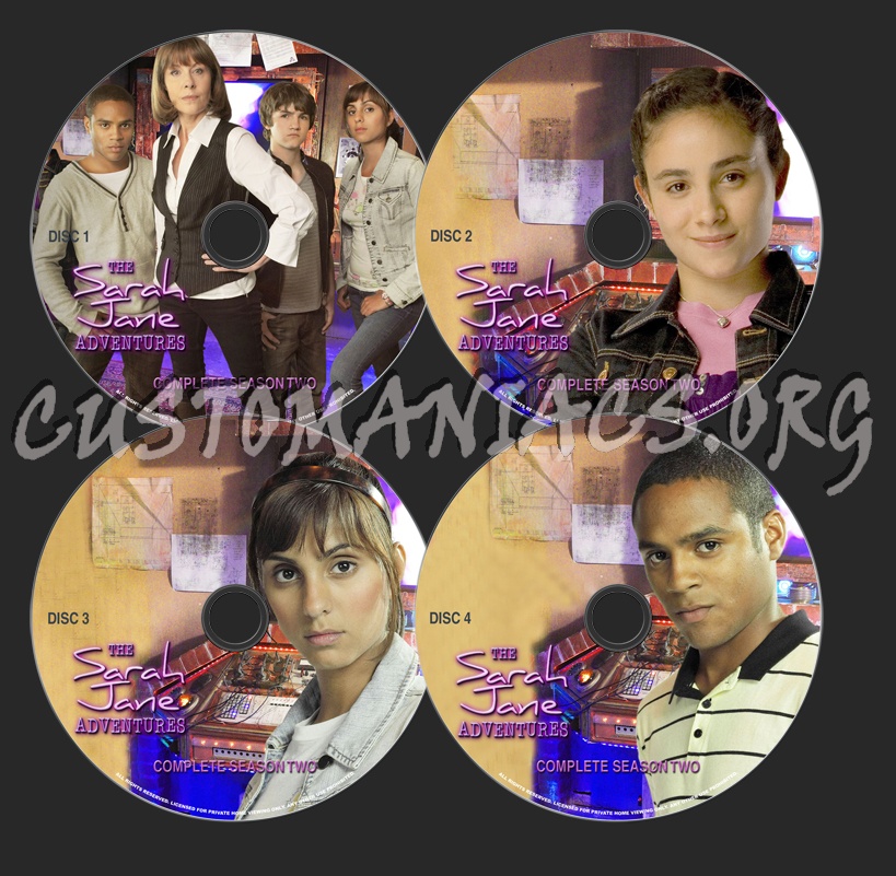 Sarah Jane Adventures Season 2 dvd label