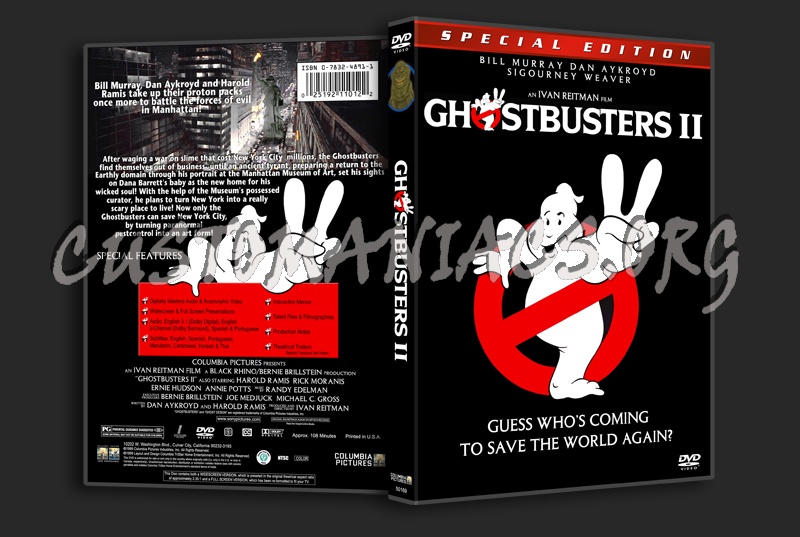 Ghostbusters 2 dvd cover