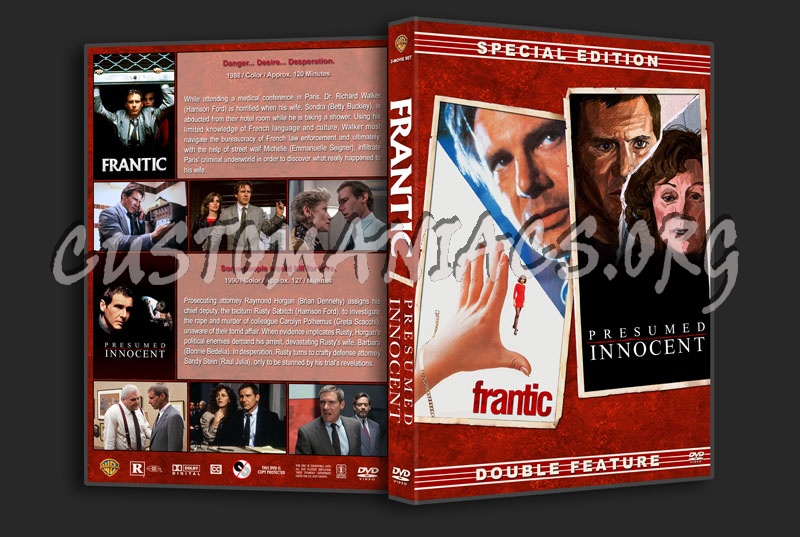 Frantic / Presumed Innocent Double Feature dvd cover