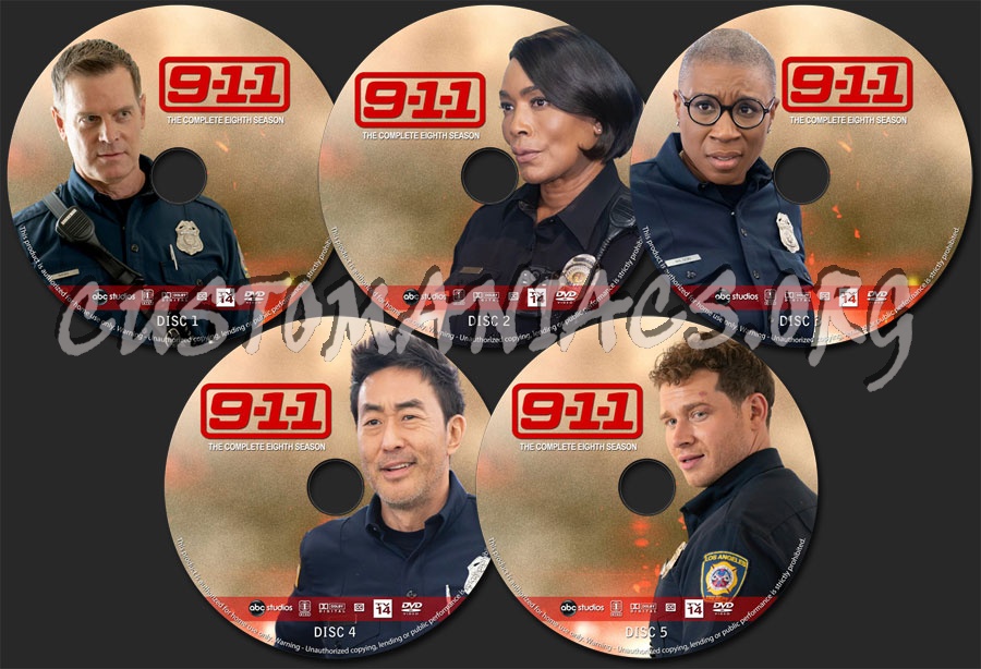 9-1-1 - Season 8 dvd label