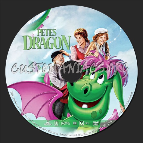 Petes Dragon (1977) dvd label