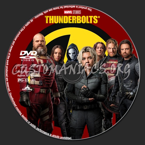 Thunderbolts* dvd label