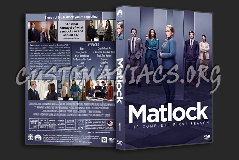 Matlock - Season 1 dvd cover