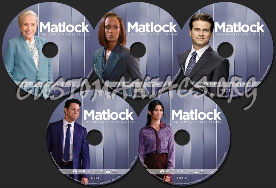 Matlock - Season 1 dvd label