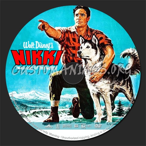 Nikki, Wild Dog of the North (1961) dvd label