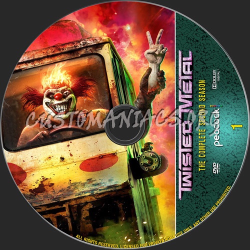 Twisted Metal Season 2 dvd label