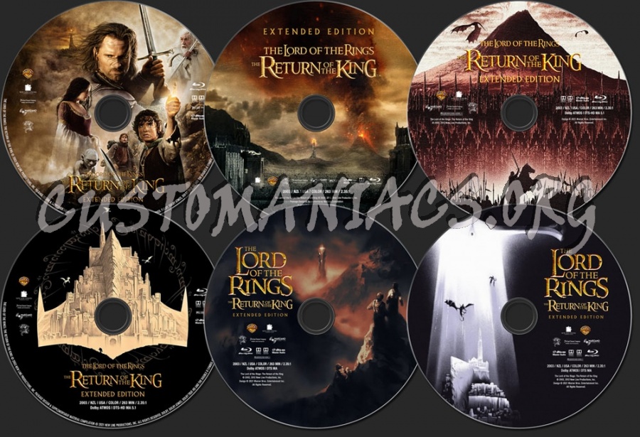 The Lord of the Rings: The Return of the King (2003) blu-ray label