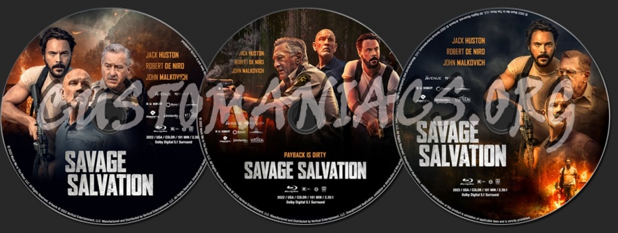 Savage Salvation (2022) blu-ray label