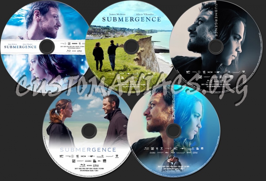 Submergence (2017) blu-ray label