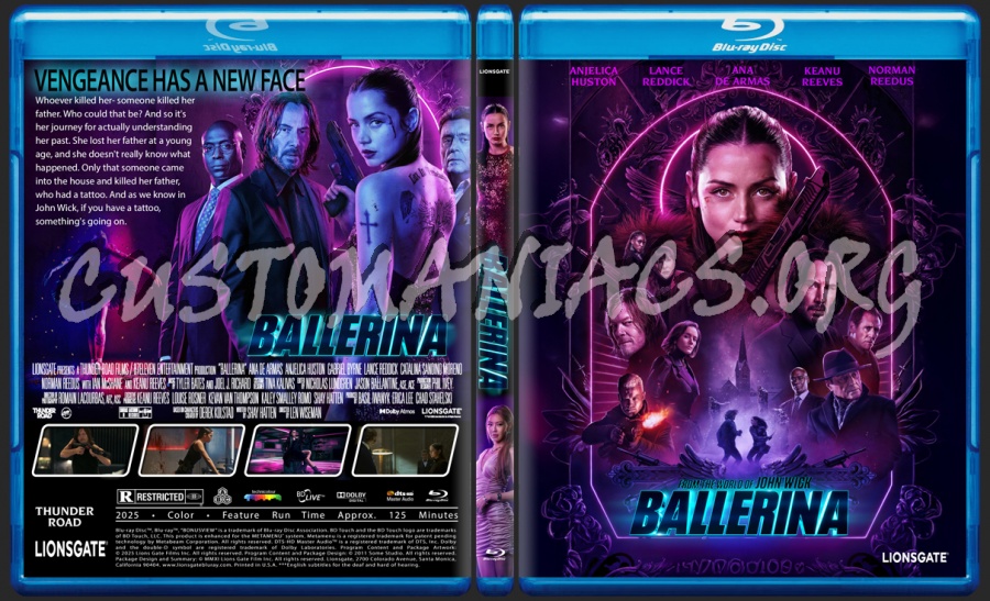 Ballerina:From The World Of John Wick blu-ray cover