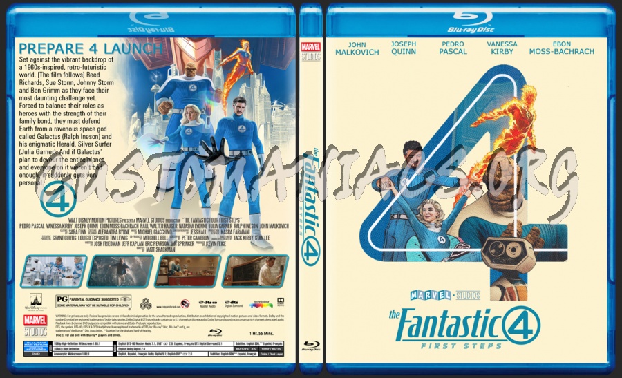 The Fantastic Four:First Steps blu-ray cover