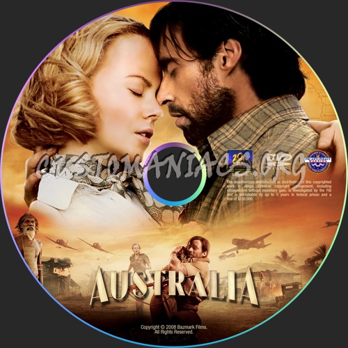 Australia dvd label