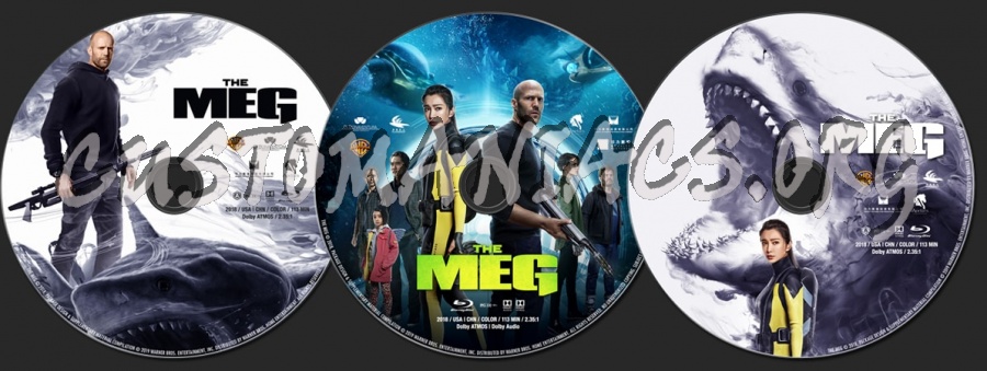 The Meg (2018) blu-ray label