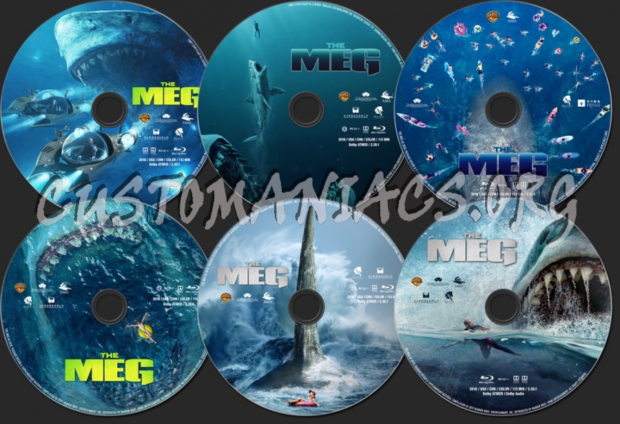 The Meg (2018) blu-ray label