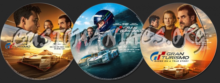 Gran Turismo (2023) blu-ray label