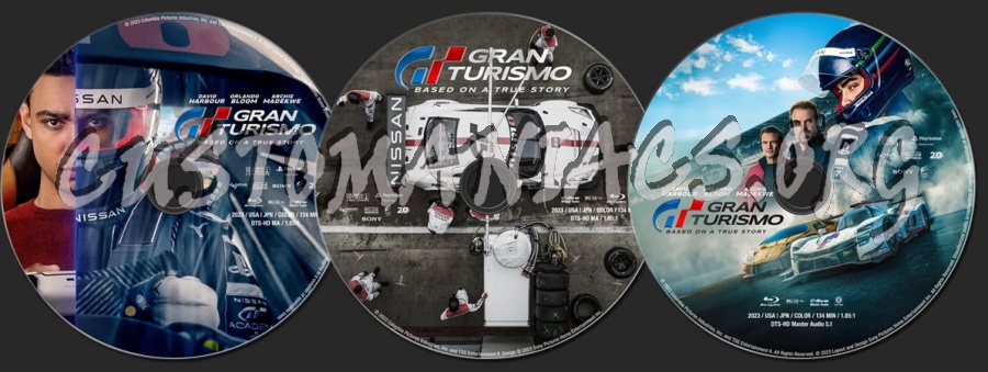 Gran Turismo (2023) blu-ray label