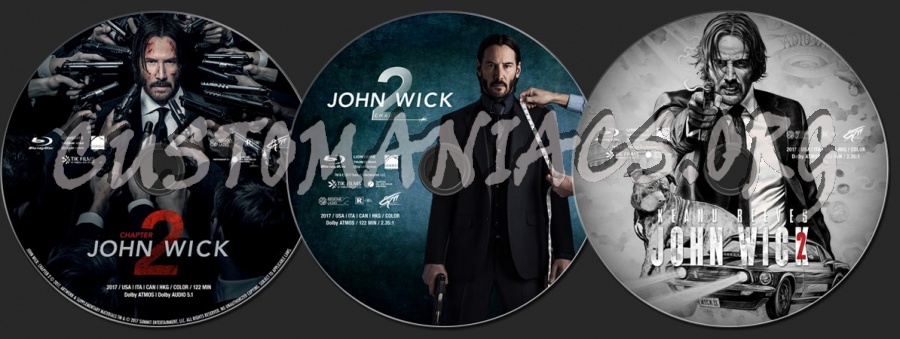 John Wick: Chapter 2 (2017) blu-ray label