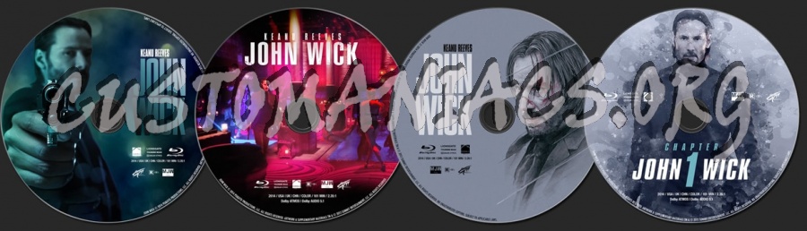 John Wick (2014) blu-ray label