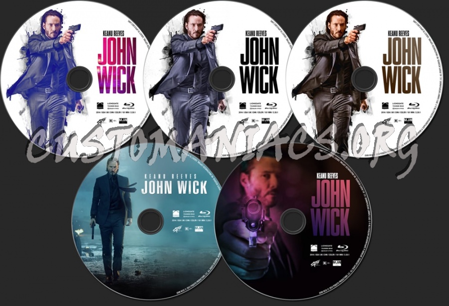 John Wick (2014) blu-ray label