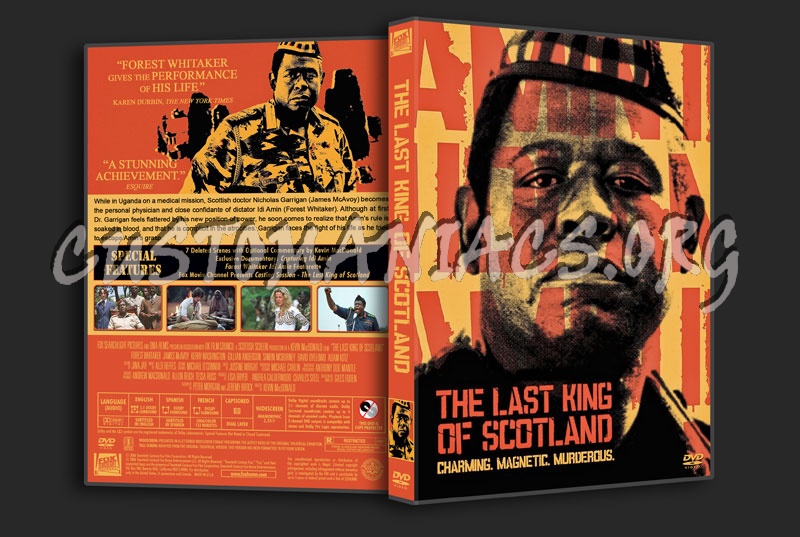 The Last King of Scotland (2006) dvd cover
