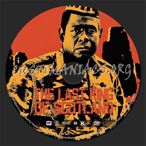 The Last King of Scotland (2006) dvd label