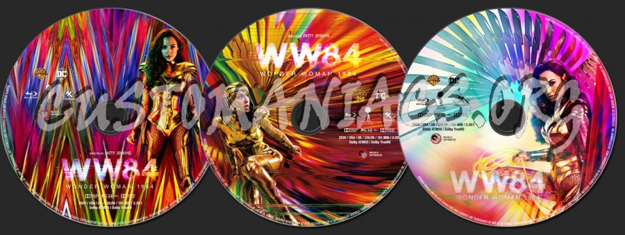 Wonder Woman 1984 (2020) blu-ray label