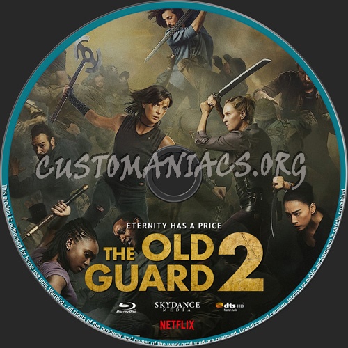 The Old Guard 2 blu-ray label