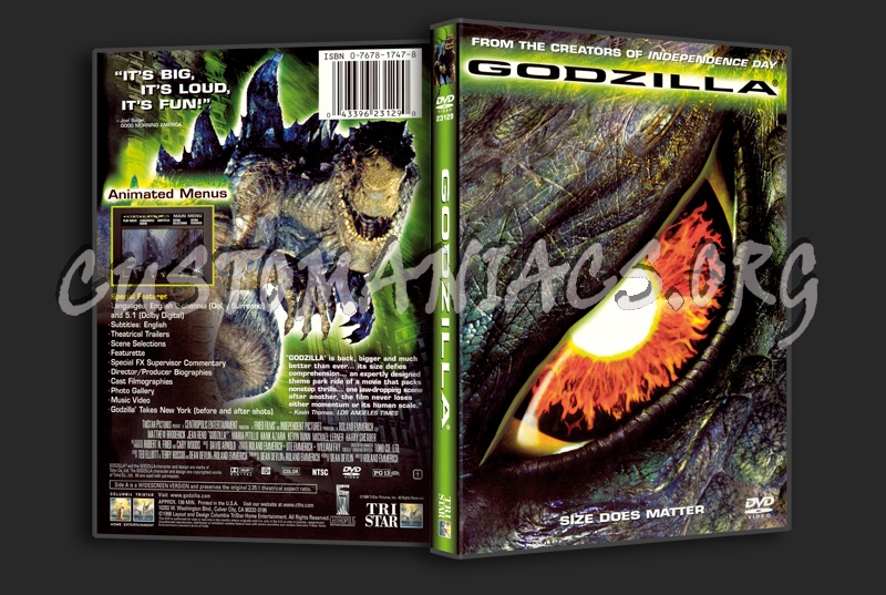 Godzilla dvd cover