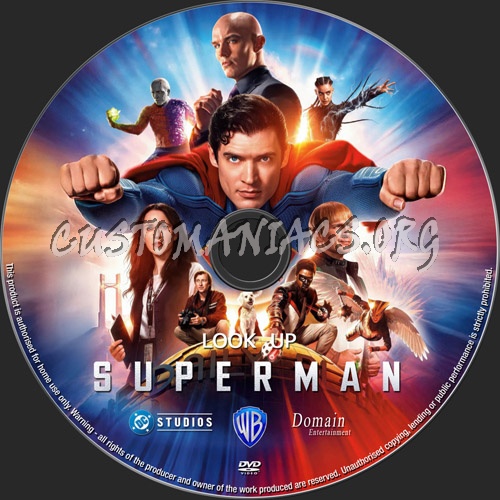 Superman dvd label
