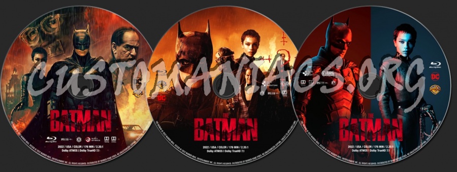 The Batman (2022) blu-ray label