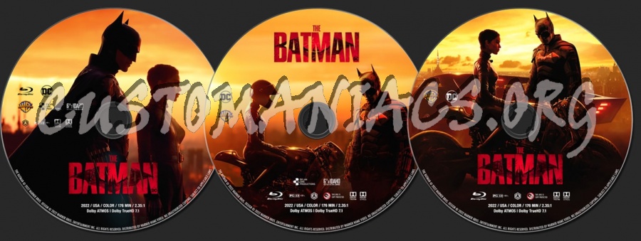 The Batman (2022) blu-ray label
