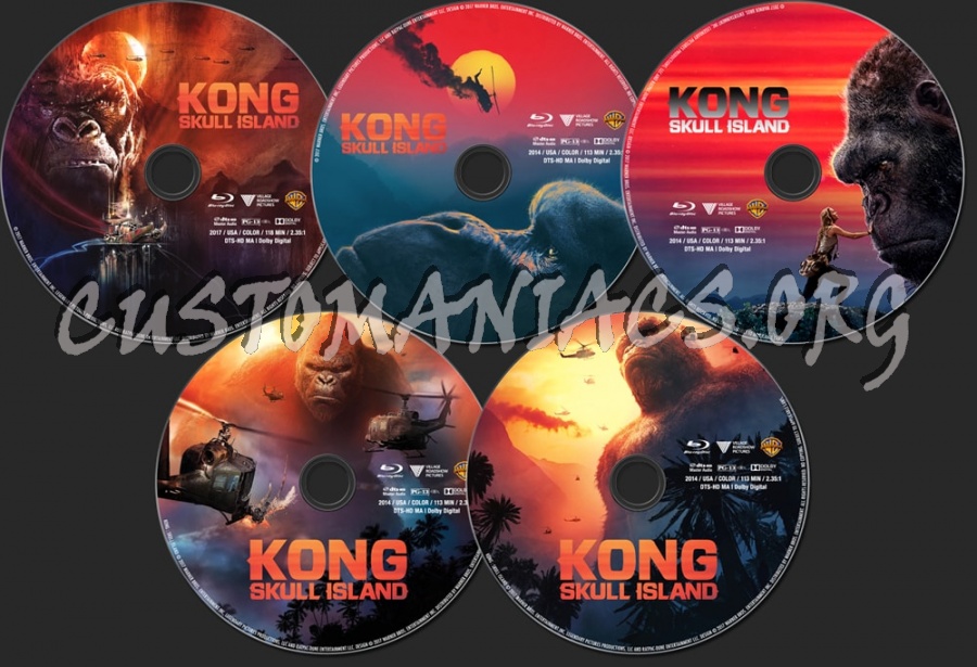 Kong: Skull Island (2017) blu-ray label