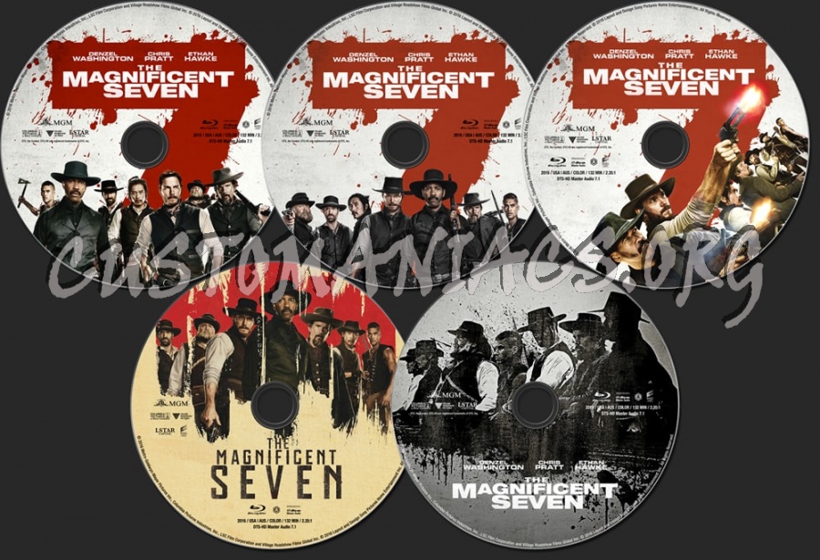 The Magnificent Seven (2016) blu-ray label