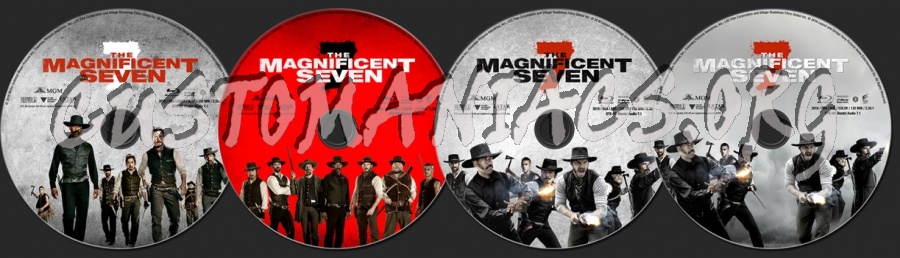 The Magnificent Seven (2016) blu-ray label