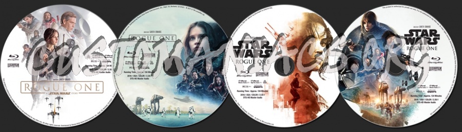 Rogue One: A Star Wars Story (2016) blu-ray label