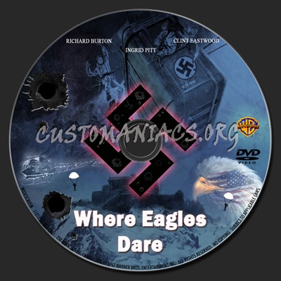 Where Eagles Dare dvd label