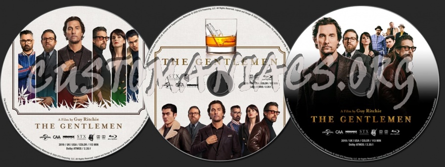 The Gentlemen (2019) blu-ray label