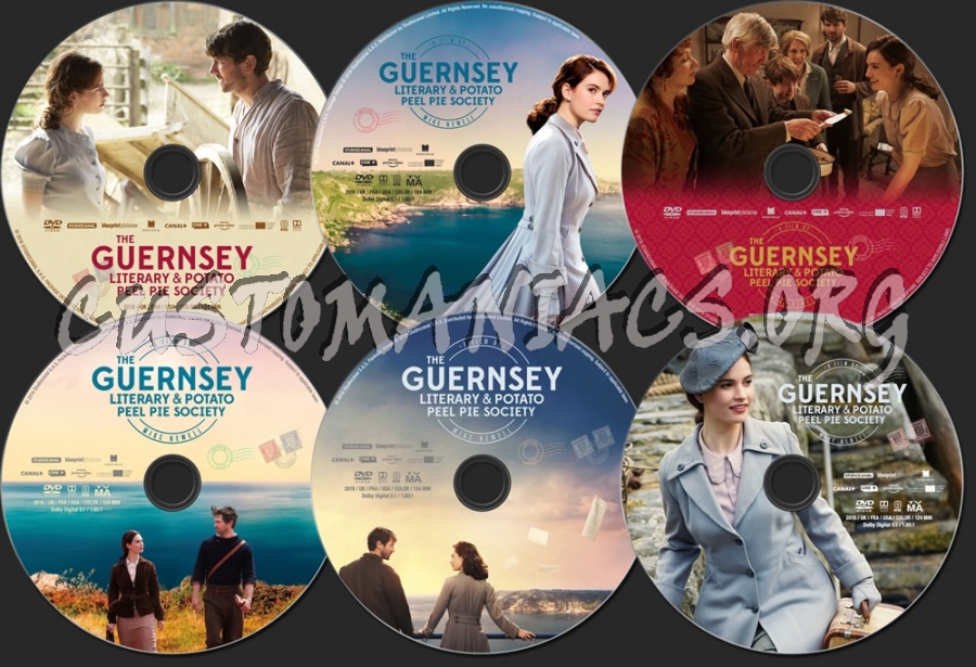 The Guernsey Literary and Potato Peel Pie Society (2018) dvd label