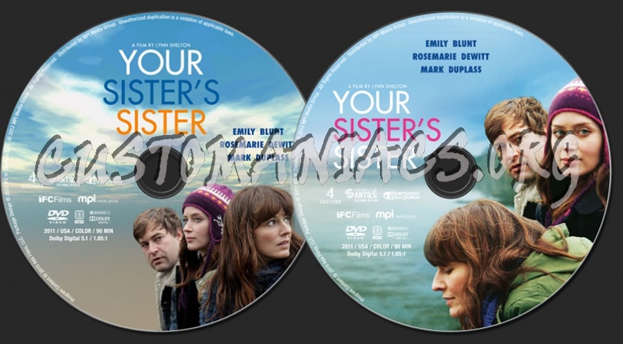 Your Sister's Sister (2011) dvd label