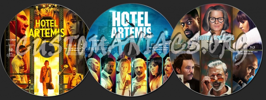 Hotel Artemis (2018) blu-ray label