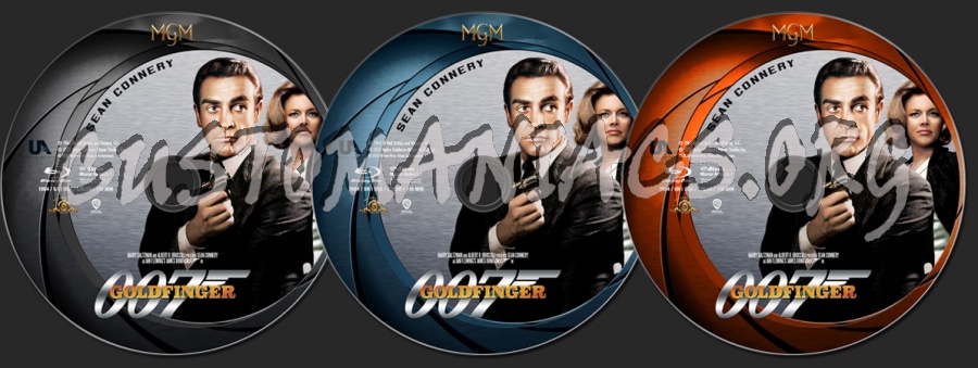 Goldfinger (1964) - 007: Sean Connery 6-Film Collection blu-ray label