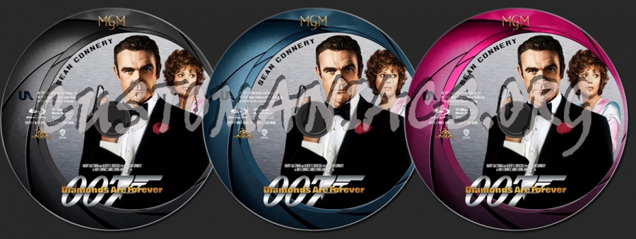 Diamonds are Forever (1971) - 007: Sean Connery 6-Film Collection blu-ray label