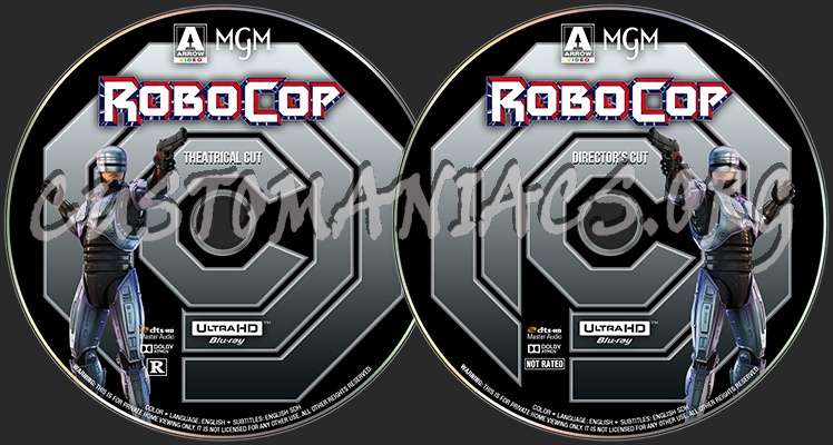 RoboCop 4K blu-ray label