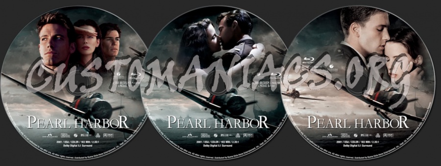 Pearl Harbor (2001) blu-ray label
