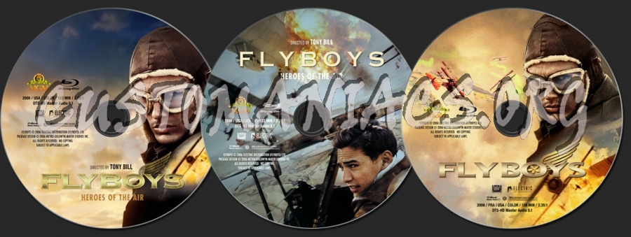 Flyboys (2006) blu-ray label
