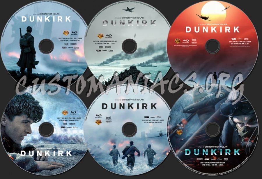 Dunkirk (2017) blu-ray label