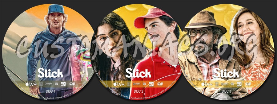 Stick (2025) dvd label