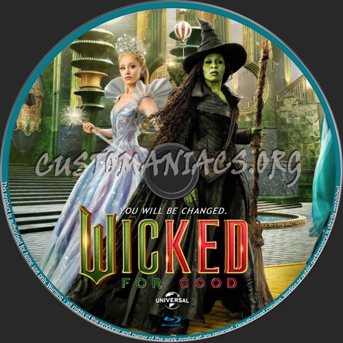 Wicked For Good blu-ray label