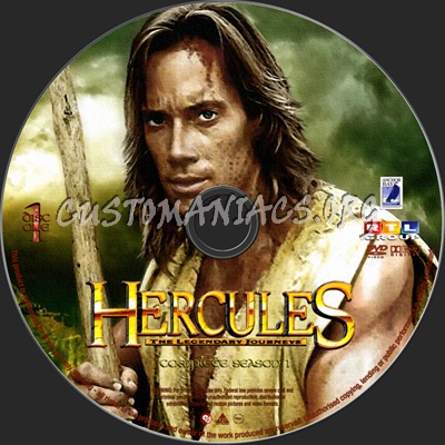 Hercules The Legendary Journeys season 1 dvd label