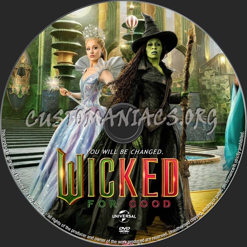 Wicked For Good dvd label